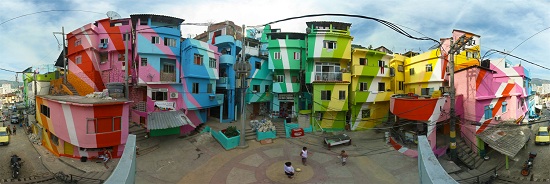 Красочная жизнь бедняка: гениальный арт-проект «Favela Painting»