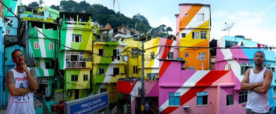 Красочная жизнь бедняка: гениальный арт-проект «Favela Painting»