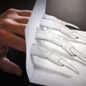 3D рисунки, нарисованные на бумаге простым карандашом