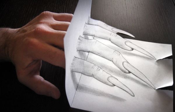 3D рисунки, нарисованные на бумаге простым карандашом