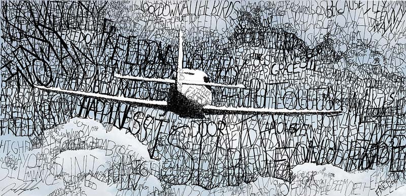 Word art: Рисунки словами от Майкла Волпичелли.