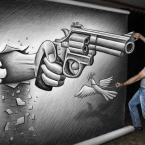 Огромные 3D рисунки (3D картинки) на бумаге карандашом от Бена Хайне