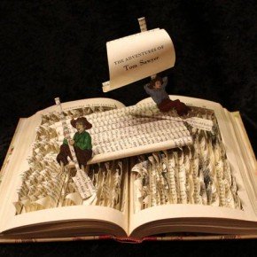 Картины и скульптуры из книг от Джоди Харви Браун.