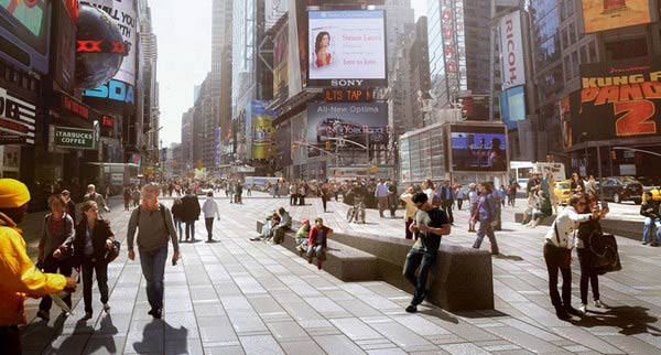 Реконструкция площади Times Square в Нью-Йорке