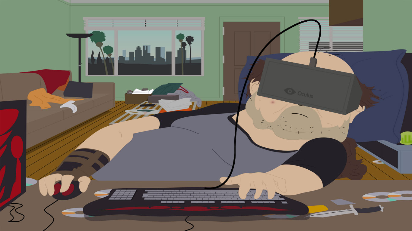 Экскурсия по городку South Park, через шлем виртуальной реальности Oculus Rift