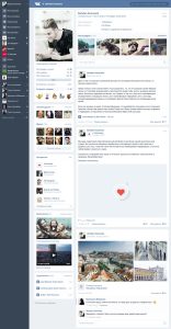 Новый дизайн социальной сети "Вконтакте"