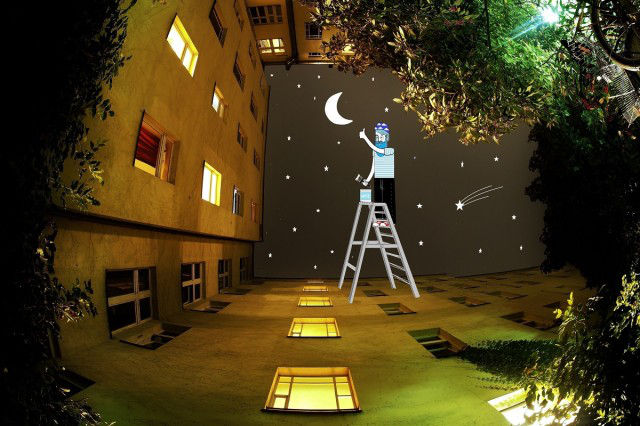 Искусство рисовать в небе "Sky Art" от французского иллюстратора Томаса Ламадью.