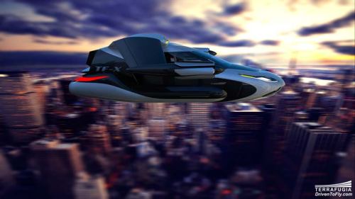 Футуристические возможности летающего автомобиля-самолета TF-X.